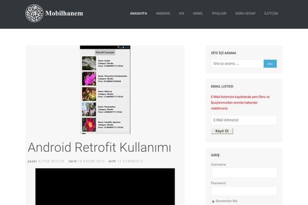 North website example screenshot