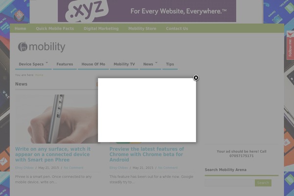 mobilityarena.com site used Generatepress-ezoic-leap