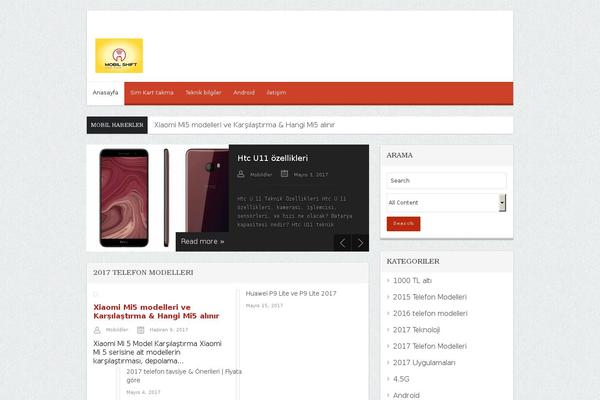 Safirblog theme site design template sample