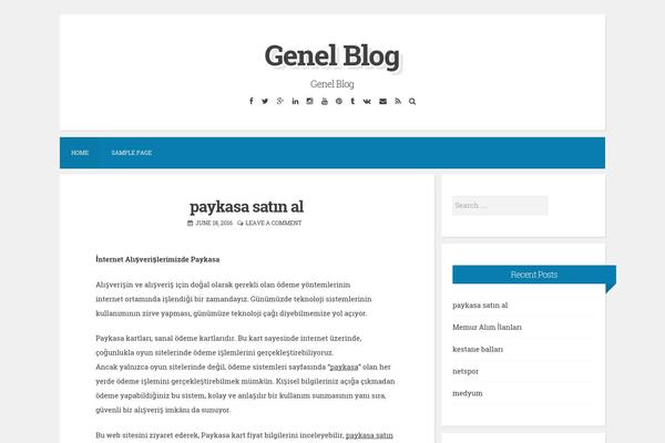 Blogghiamo theme site design template sample