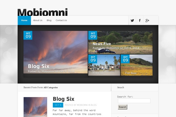 Nexus theme site design template sample