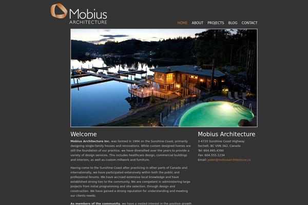 Mobius theme site design template sample