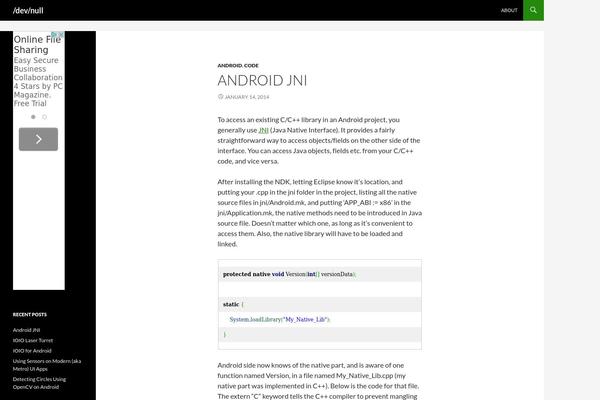 Site using Developer Formatter plugin