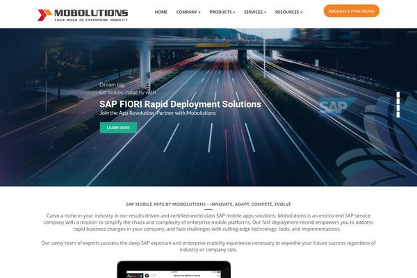 mobolutions.com site used Mobolution