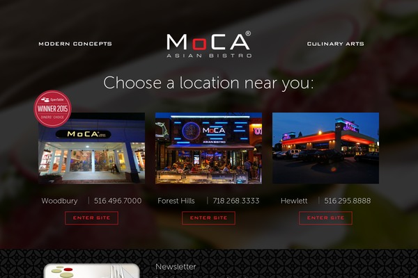 mocaasianbistro.com site used moca