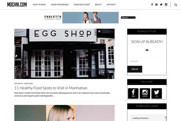 The Voux theme site design template sample