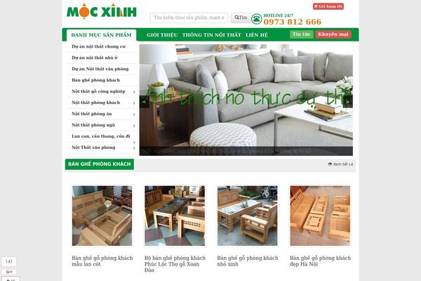 mocxinh.com site used Wp_shop