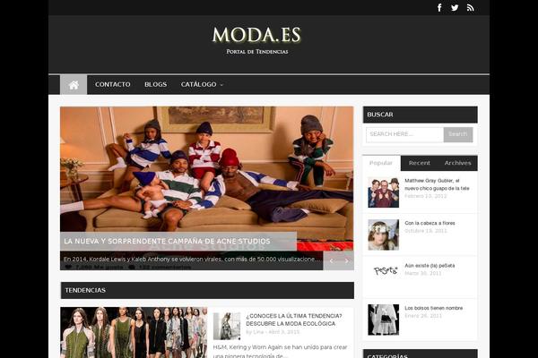 Bzine theme site design template sample