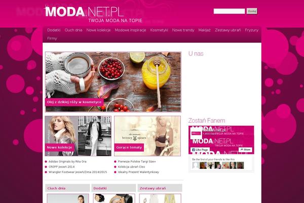 Moda theme site design template sample