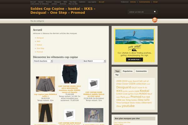 Fresh News theme site design template sample