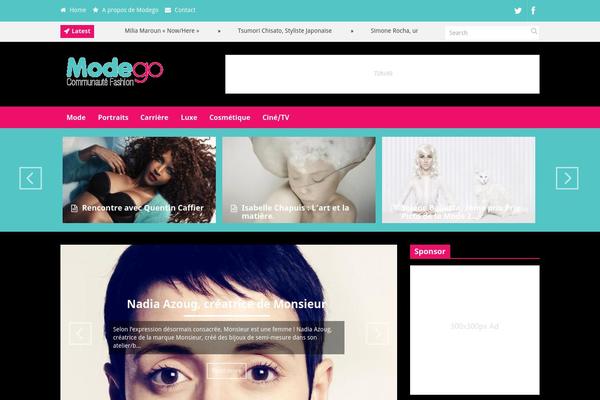 Discover theme site design template sample