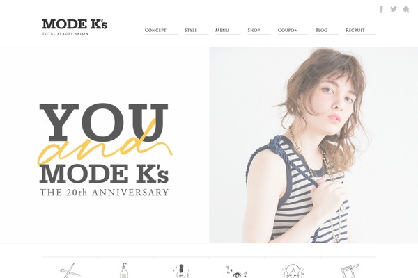modeks.jp site used Originaltheme