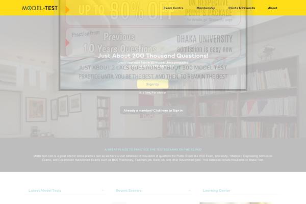 model-test.com site used Klass