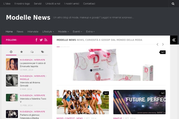 Hueman theme site design template sample