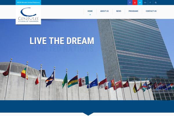 University theme site design template sample