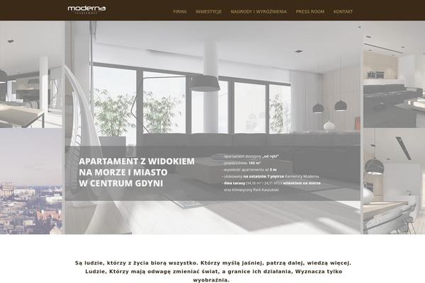 Moderna theme site design template sample