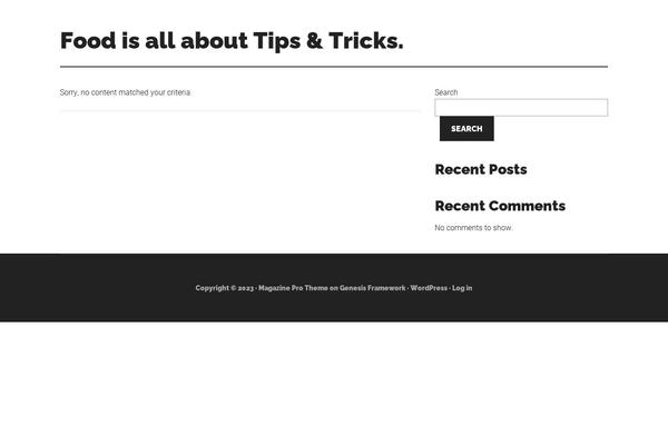 Site using Nichetable plugin