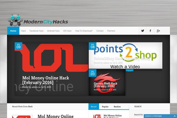 Nexus theme site design template sample