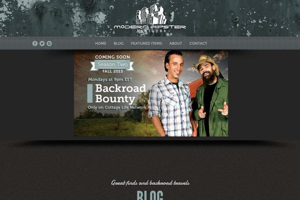Modern-vintage-theme theme site design template sample