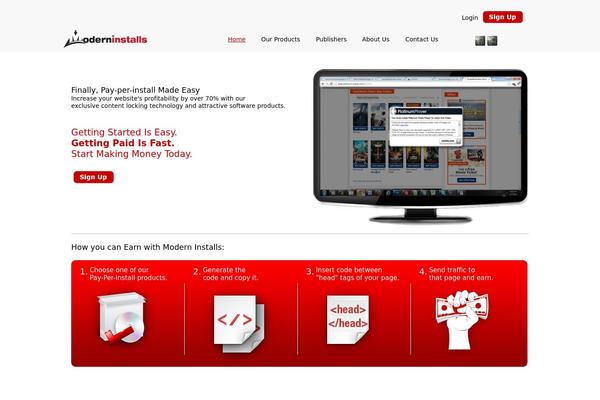 Modern theme site design template sample