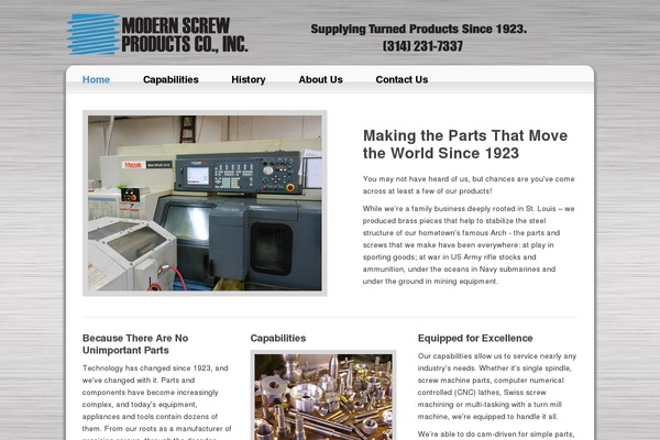 WordPress website example screenshot