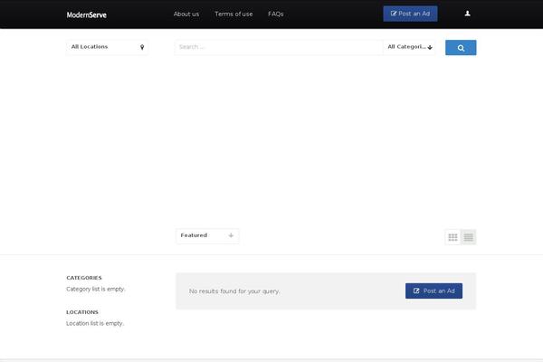ClassifiedEngine theme site design template sample