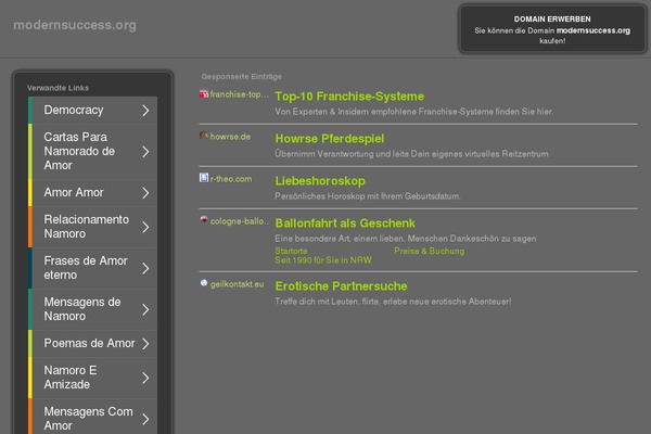 Duster theme site design template sample