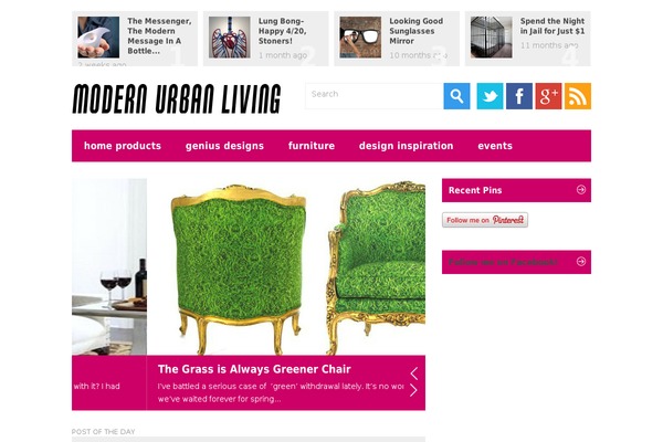 Metro theme site design template sample