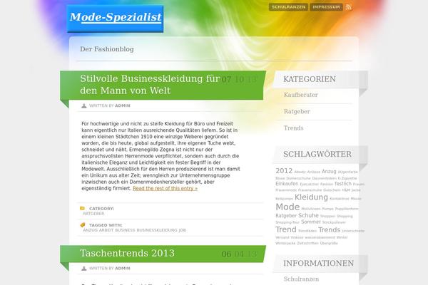Spectrum theme site design template sample
