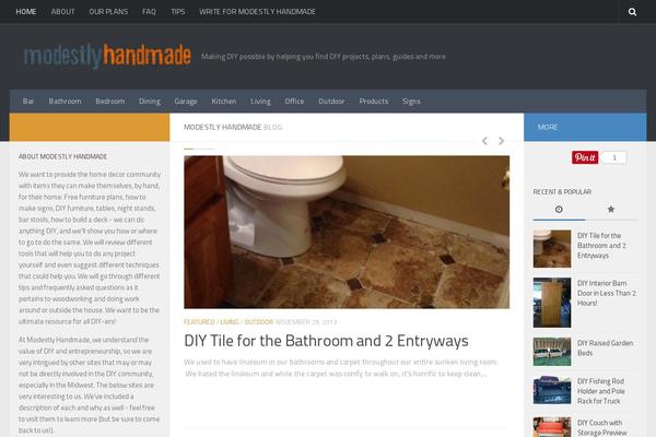 Site using Pinterest "Pin It" Button plugin
