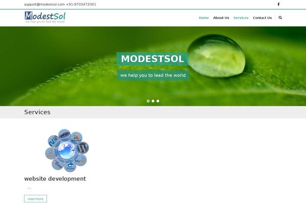 modestsol.com site used Accesspressray-pro