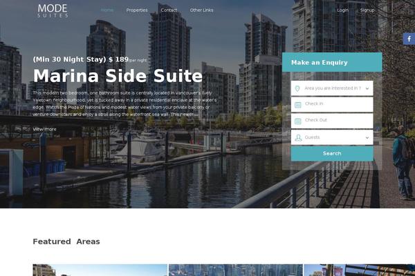 Wprentals theme site design template sample