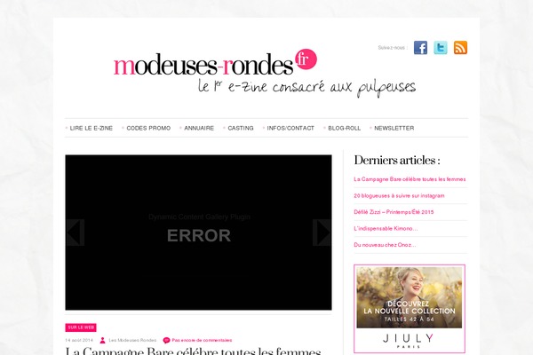 Site using Dynamic Content Gallery plugin