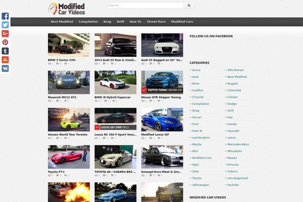 deTube theme site design template sample