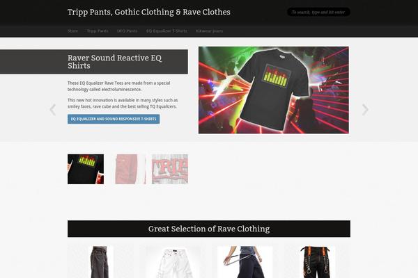 Stored theme site design template sample