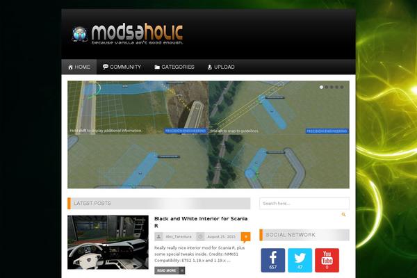 modsaholic.com site used CoverNews