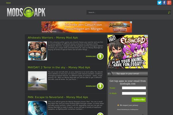 modsapk.com site used Newspaper