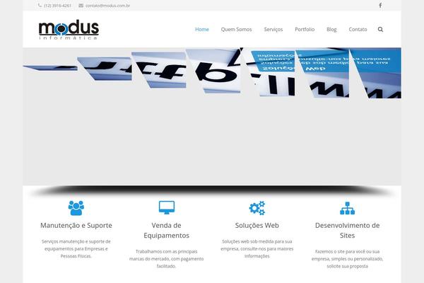 Modus theme site design template sample