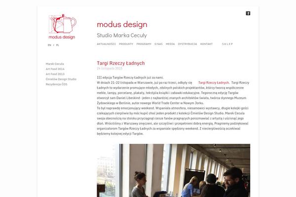 Modus theme site design template sample