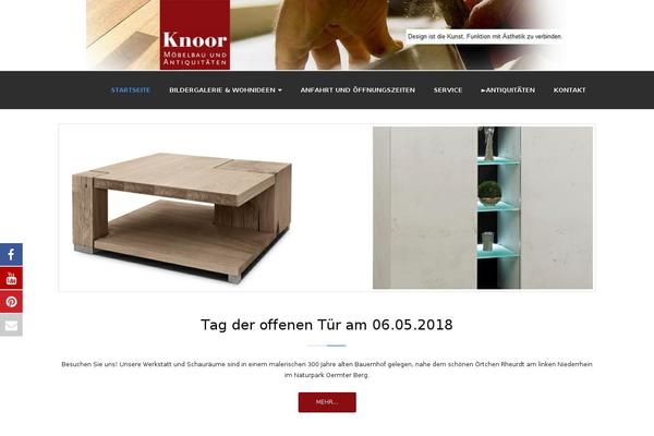 Vantage theme site design template sample