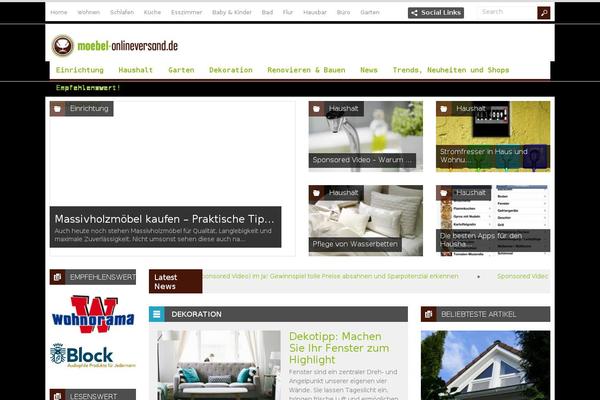 Spirit theme site design template sample