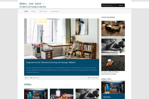 Reporter theme site design template sample