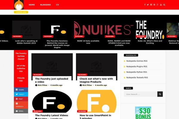 SevenMag theme site design template sample