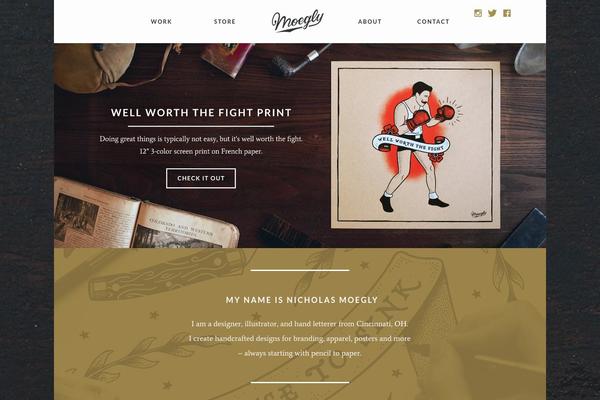 NicholasMoegly theme websites examples