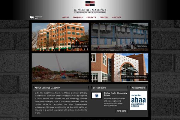 Masonry theme site design template sample
