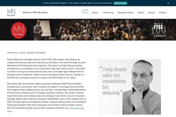 Nayma theme site design template sample