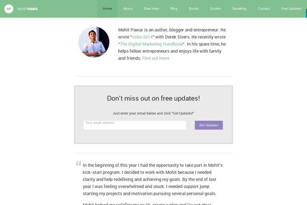 mohitpawar.com site used Mohit-pawar-v3