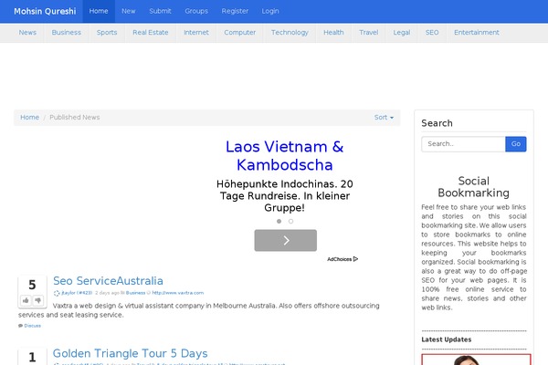 Site using ALO EasyMail Newsletter plugin