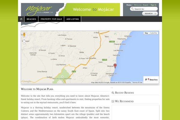 GeoPlaces theme site design template sample