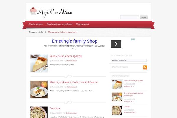 Delicacy theme site design template sample
